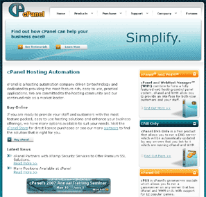 Cpanel Web Hosting Example