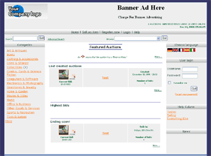 PHPauction Web Hosting Example