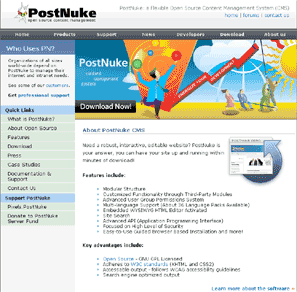 PostNuke Web Hosting Example